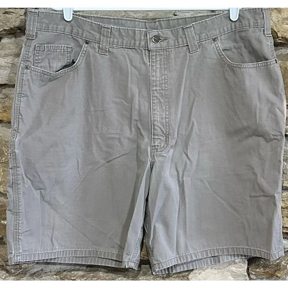 Men’s Tan Carhartt Carpenter Cargo Work Utility Gorpcore Relaxed Fit Shorts Size
